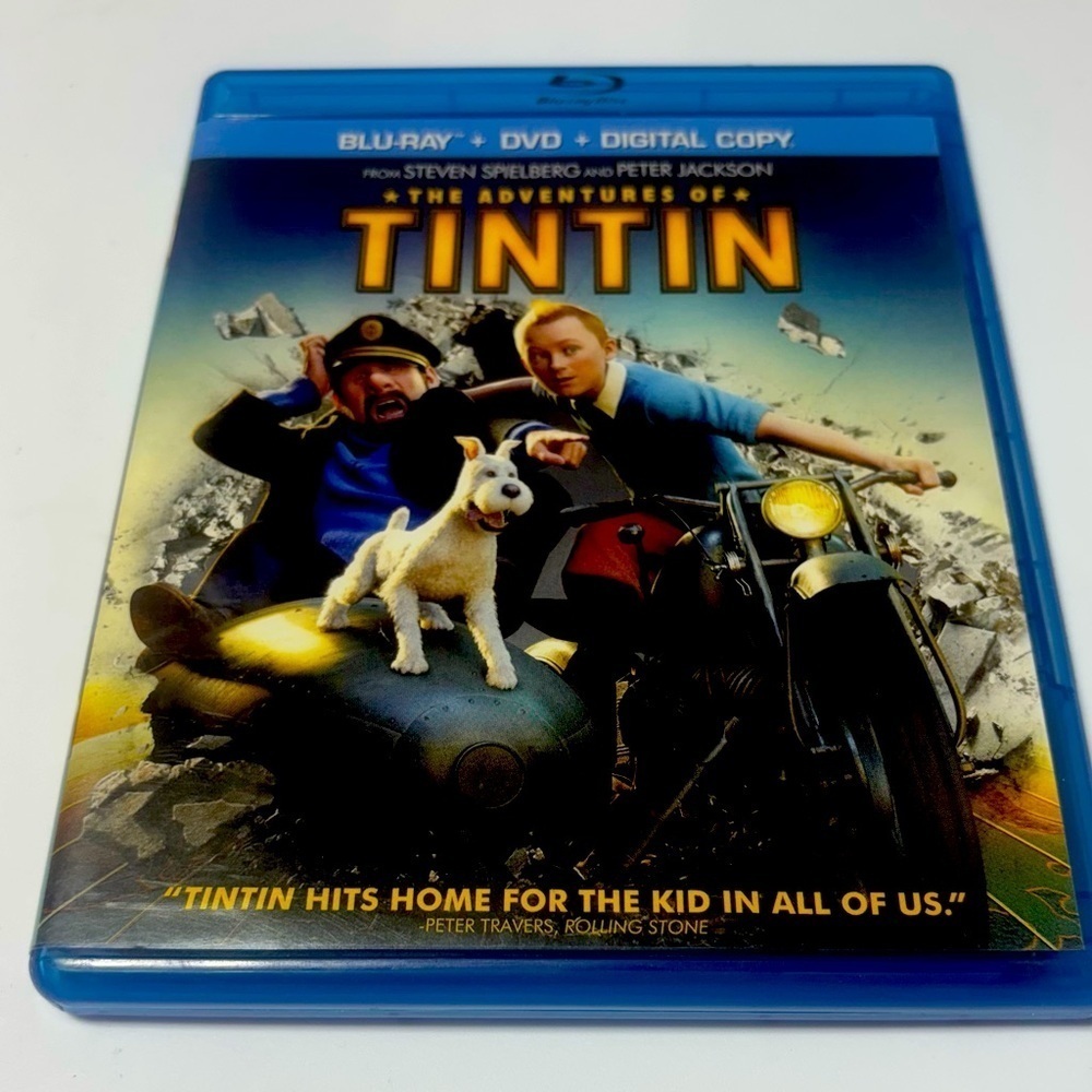 The Adventures of Tintin. Blu-Ray Only!! Nickelodeon Paramount Pictures